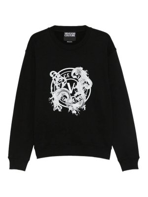 Versace Jeans Couture: Sweatshirts & Pulls - Sweat-Shirts - Noir