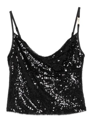 Versace Jeans Couture: Tops & Débardeurs - Top - Noir
