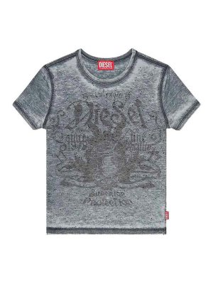 DIESEL: Tシャツ - Tシャツ - グレー