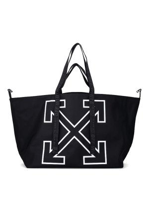 OFF-WHITE: Handtaschen - Shopper - Schwarz
