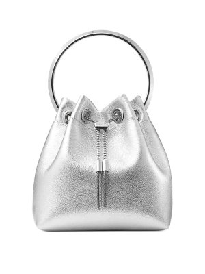 JIMMY CHOO: Handtaschen - Shopper - Silber