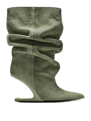 Balmain: Stiefel - Stiefel - Grün