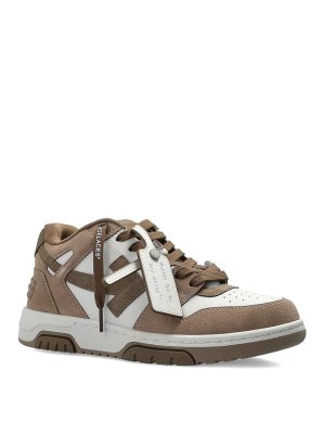 OFF-WHITE: Chaussures de sport - Baskets - Marron