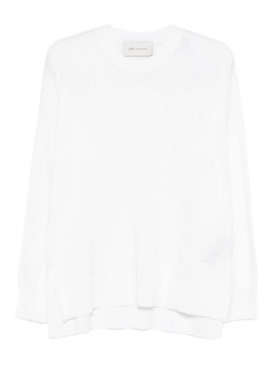 AMI PARIS: Pull col rond - Pull Col Rond - Blanc