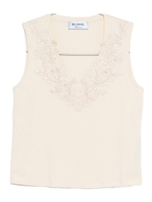 BLUGIRL: T-shirts - T-Shirt - Beige