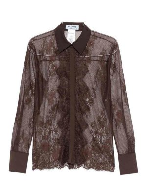BLUGIRL: Chemises - Chemise - Marron Foncé