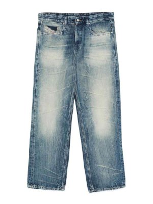 DIESEL: straight leg jeans - Denim Jeans