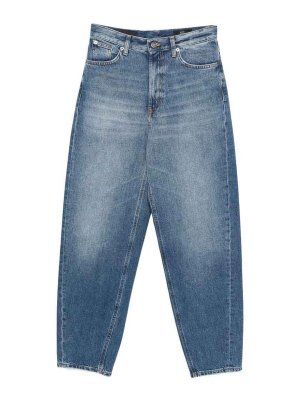 DONDUP: jeans dritti, a sigaretta - Jeans in denim