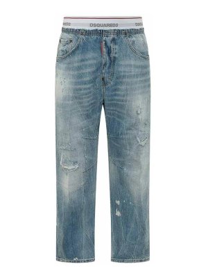 DSQUARED2: Pantalons casual - Pantalons Décontractés - Noir