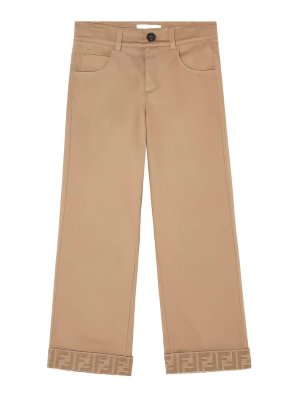 Fendi Jr: Pantalons casual - Pantalons Décontractés - Marron