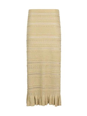 Liu Jo: Strickpullover mit Rundhalsausschnitt - Rundhalspullover - Gelb