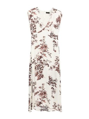 Liu Jo: Knielange Kleider - Knielanges Kleid - Weiß