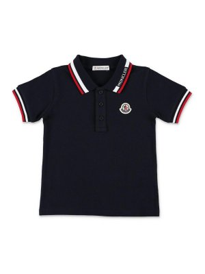 MONCLER JR: ポロシャツ - ポロシャツ - 黒