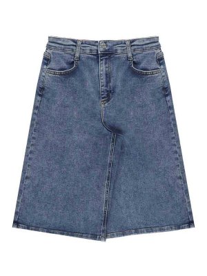 TWINSET: トラウザーショーツ - ショートパンツ - ミディアムウォッシュ