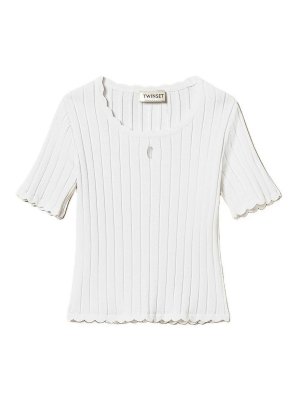 TWINSET: Camisetas - Camiseta - Blanco