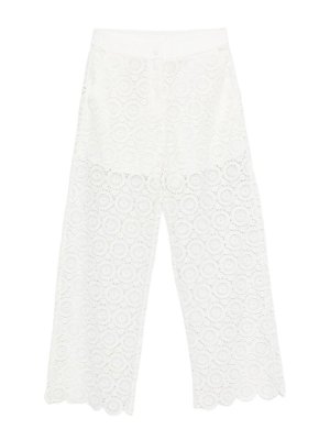 TWINSET: Casual Hosen - Casual Hose - Creme