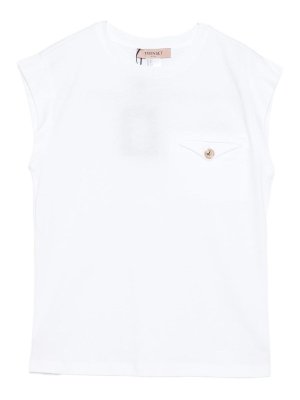 TWINSET: T-shirts - T-Shirt - Blanc