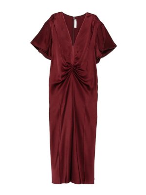 VICTORIA BECKHAM: Robe longueur genou - Robe Au Genou - Rouge