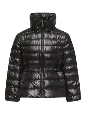 MONCLER JR: ダウン・ハイテクジャケット - ダウンジャケット - 黒