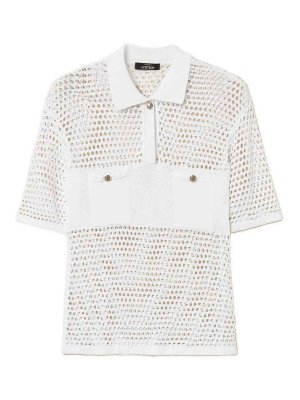 TWINSET: Poloshirts - Poloshirt - Creme
