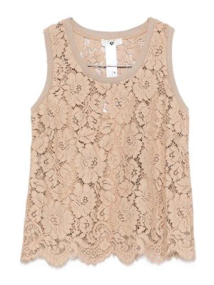 TWINSET: Tops & Débardeurs - Top - Gris