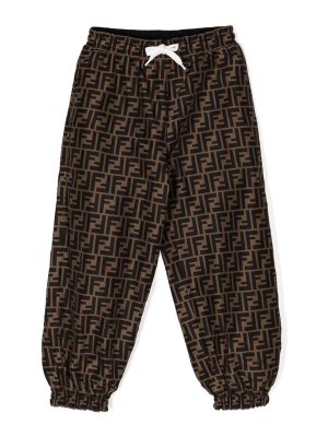 Fendi Jr: Pantalons casual - Pantalons Décontractés - Noir