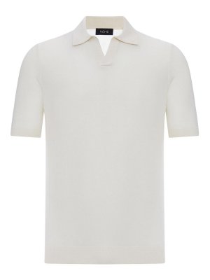 NOME: polo - Polo in seta con scollo a V