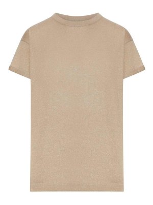 BRUNELLO CUCINELLI: t-shirts - Cashmere And Silk Lurex T-Shirt
