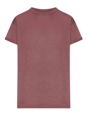 BRUNELLO CUCINELLI: t-shirts - Cashmere And Silk Lurex T-Shirt