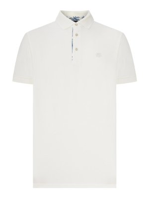 ETRO: polo - Polo In Cotone Con Dettagli Stampati