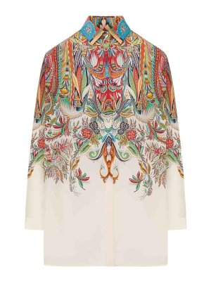 ETRO: camicie - Camicia Lunga In Seta