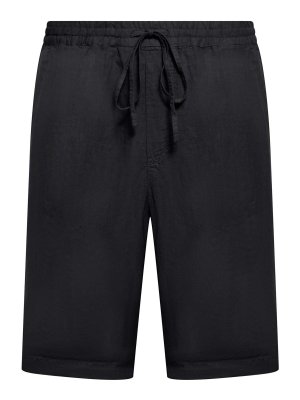 120% LINO: Trousers Shorts - Linen Bermuda Shorts With Drawstring Waist