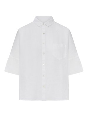 120% LINO: shirts - Linen Shirt With Classic Collar