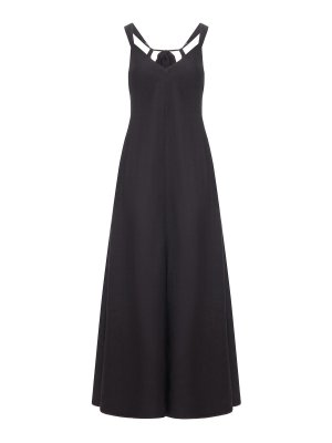 120% LINO: Vestidos largos - Vestido Largo - Negro