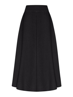 120% LINO: Faldas largas - Falda Larga - Negro