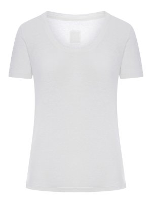 120% LINO: t-shirts - Short-Sleeved T-Shirt With Wide Neckline