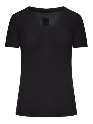 120% LINO: t-shirts - Short-Sleeved T-Shirt With Wide Neckline