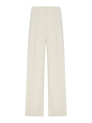 DRIES VAN NOTEN: casual trousers - Wide-Leg Cotton Trousers With Striped Pattern