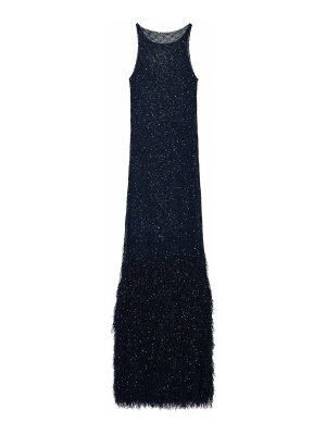 GIORGIO ARMANI: abiti lunghi - Abito lungo in maglia con paillettes