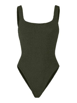 HUNZA G: one-piece - Square Neck Swimsuit