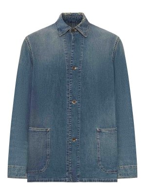 Maison Margiela: giacche denim - Giacca caban in denim