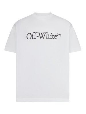 OFF-WHITE: t-shirts - Crew Neck T-Shirt With Print
