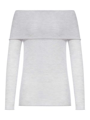 ROBERTO COLLINA: U-Boot-Ausschnitt - U-Boot-Pullover - Grau