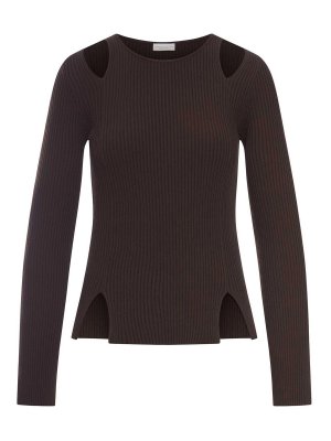 ROBERTO COLLINA: U-Boot-Ausschnitt - U-Boot-Pullover - Braun
