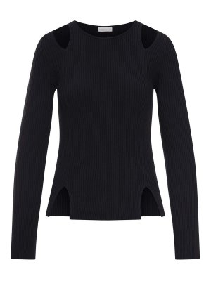 ROBERTO COLLINA: U-Boot-Ausschnitt - U-Boot-Pullover - Schwarz