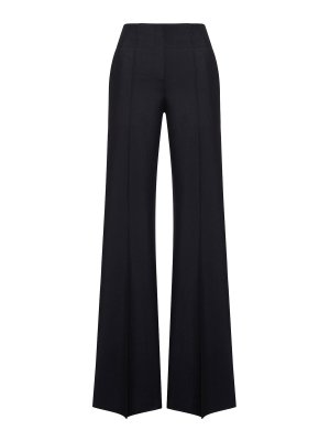 SEAFARER: flared jeans - Tailored Silk And Wool Flared Trousers