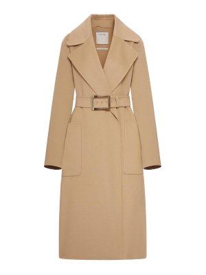 SPORTMAX: Abrigos semilargos - Abrigo Midi - Color Carne Y Neutral