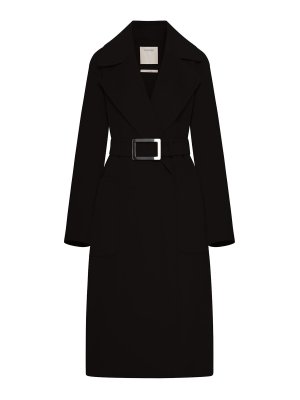 SPORTMAX: Abrigos semilargos - Abrigo Midi - Negro