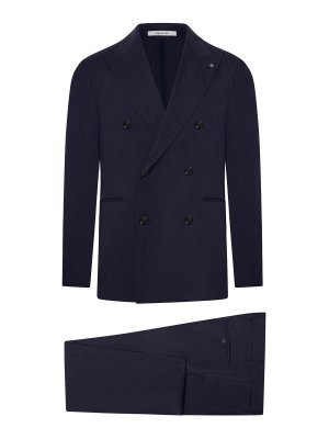 TAGLIATORE: formal suits - Double-Breasted Linen Suit