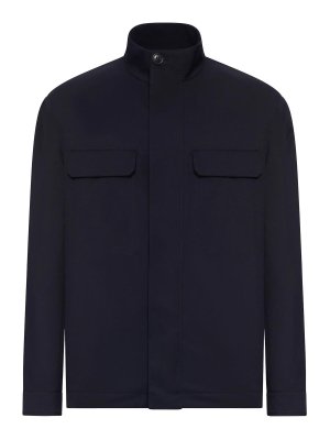 ZEGNA: casual jackets - Field Jacket In Twill